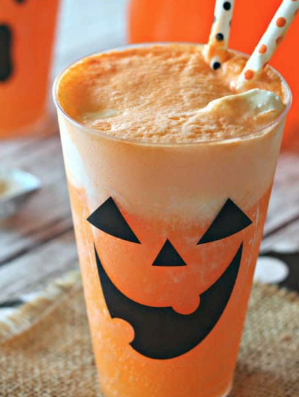 <p>Belle of the Kitchen</p><p>These Fanta Jack-O’-Lantern floats are a sweet and spooky twist on a classic! Made with Fanta orange soda and vanilla ice cream, they’re the perfect, easy treat to impress kids and adults alike this Halloween.</p><p><strong>Get the recipe: <a href="https://belleofthekitchen.com/fanta-jack-o-lantern-floats/" rel="nofollow noopener" target="_blank" data-ylk="slk:Fanta Jack-O'-Lantern Floats;elm:context_link;itc:0;sec:content-canvas" class="link ">Fanta Jack-O'-Lantern Floats</a></strong></p>