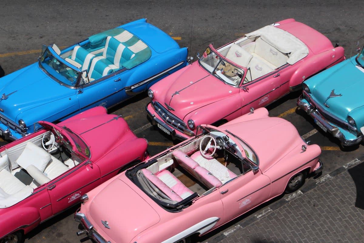 Find Barbie’s signature pink convertible on the streets of Havana (Getty Images)