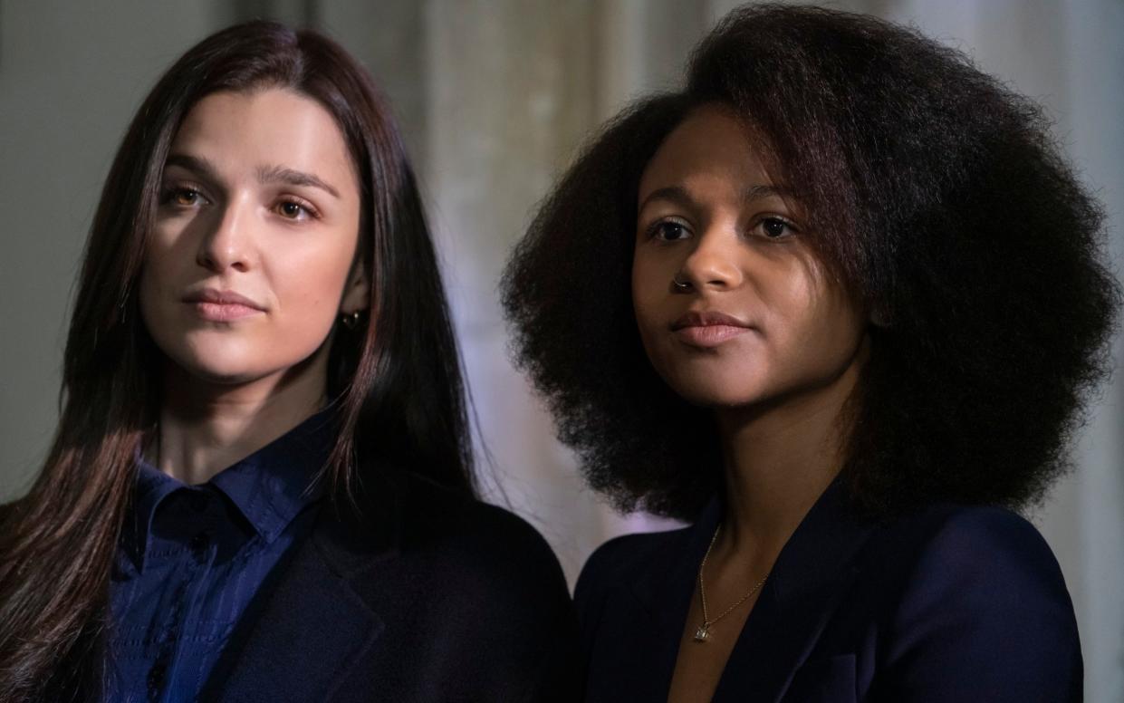 Maria Abela and Myha'la Herrold in series two of Industry - Simon Ridgeway