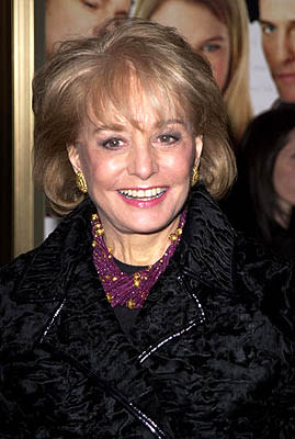 Barbara Walters at the New York premiere of Miramax's Bridget Jones's Diary