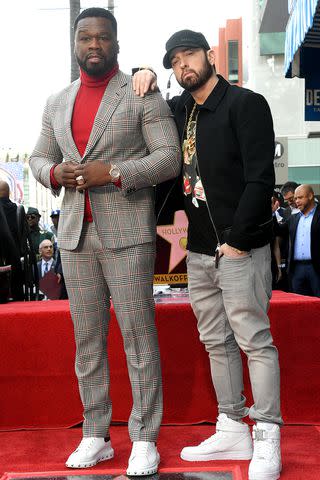 <p>Michael Buckner/Variety/Penske Media via Getty</p> 50 Cent and Eminem