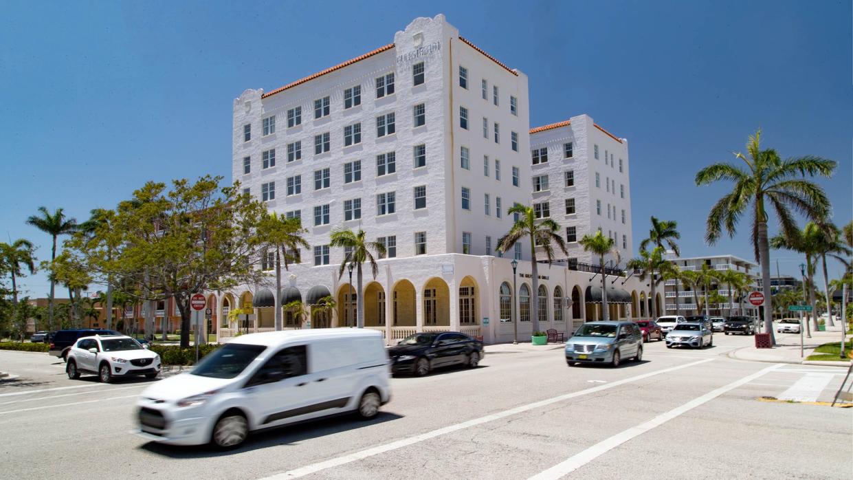 The Gulfstream Hotel at 1 Lake Avenue in Lake Worth Beach.