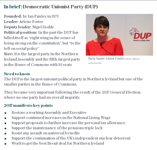 In brief | Democratic Unionist Party (DUP)