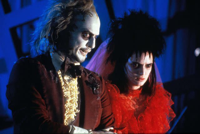 <p>Moviestore/REX/Shutterstock</p> Michael Keaton and Winona Ryder in 'Beetlejuice'