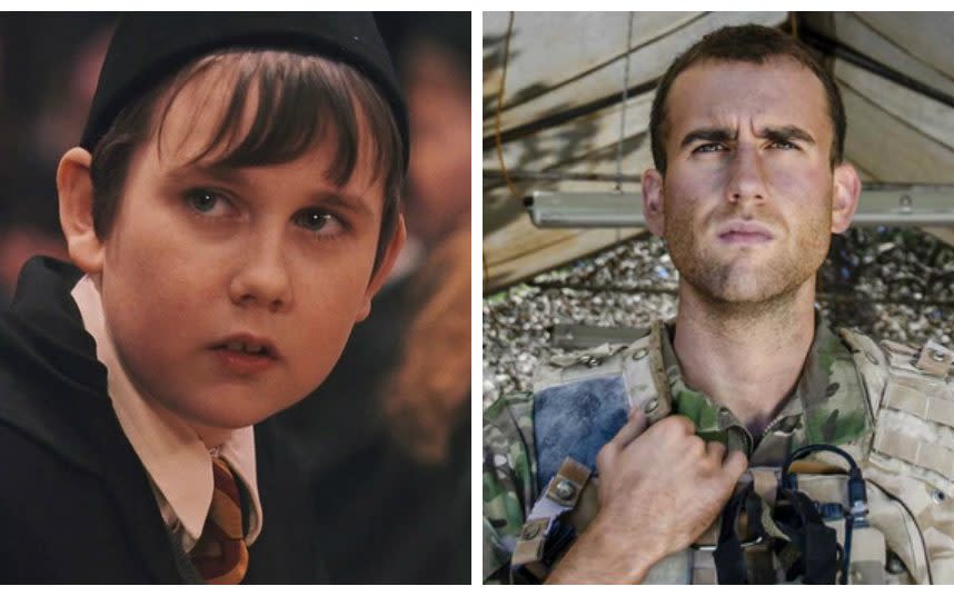 Matthew Lewis in Harry Potter and Matthew Lewis in Bluestone - Credit: Film Stills (L); BBC (R)