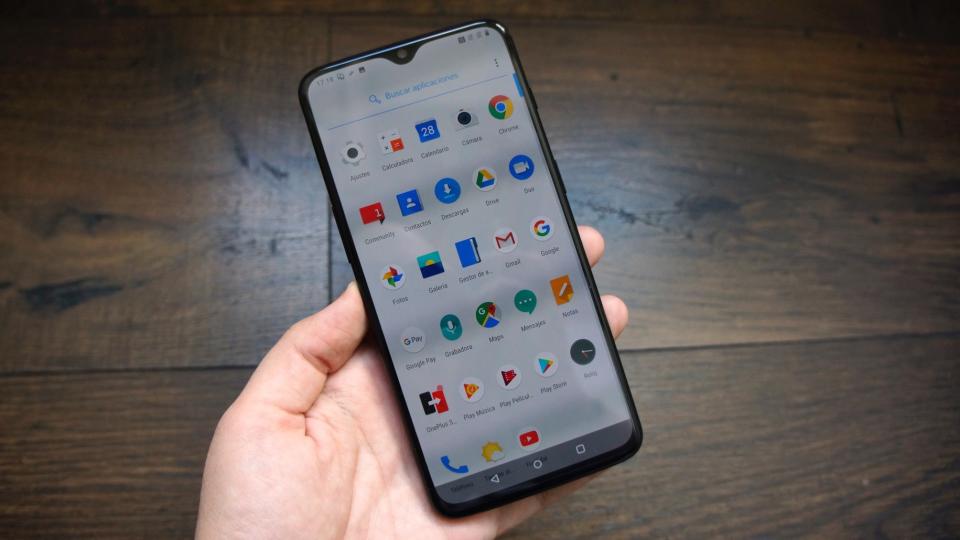 El menú de aplicaciones en el OnePlus 6T – Alexandra Guerrero