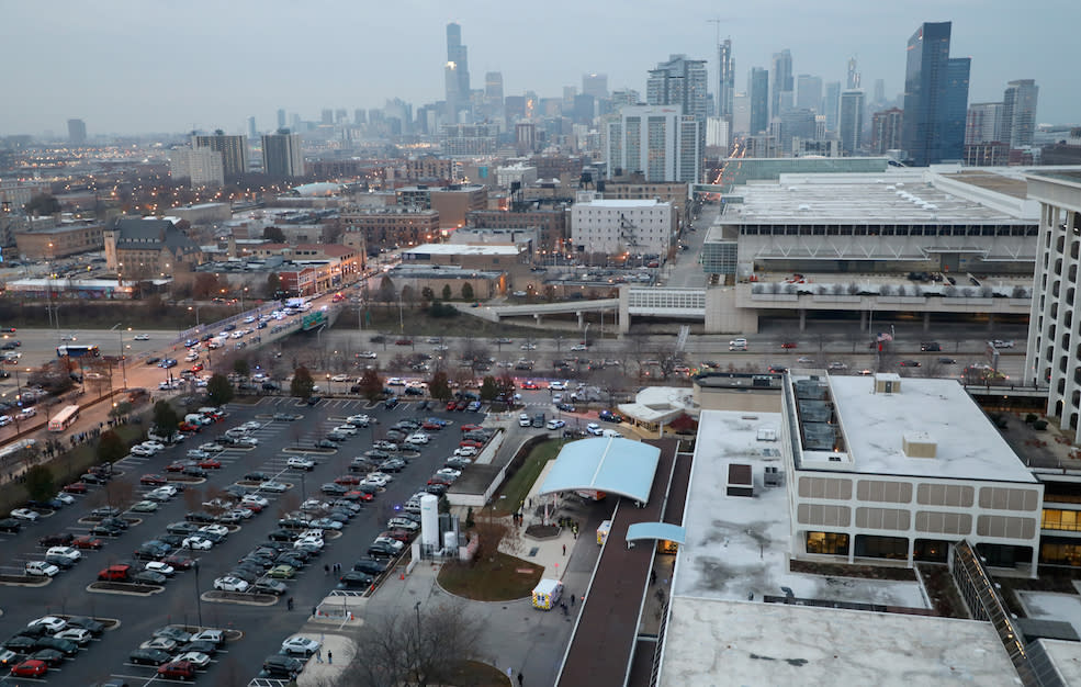 The shooting took place at Chicago’s Mercy Hospital (Picture: PA)