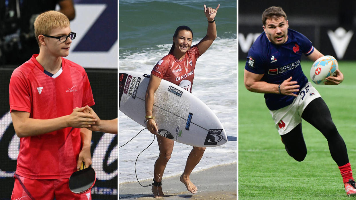 Que ce soit le tennis de table avec Félix Lebrun, le surf avec Johanne Defay ou le rugby à VII avec Antoine Dupont, le sport français connaît un début d’année faste. De bon augure à un peu plus de quatre mois des Jeux olympiques de Paris 2024.