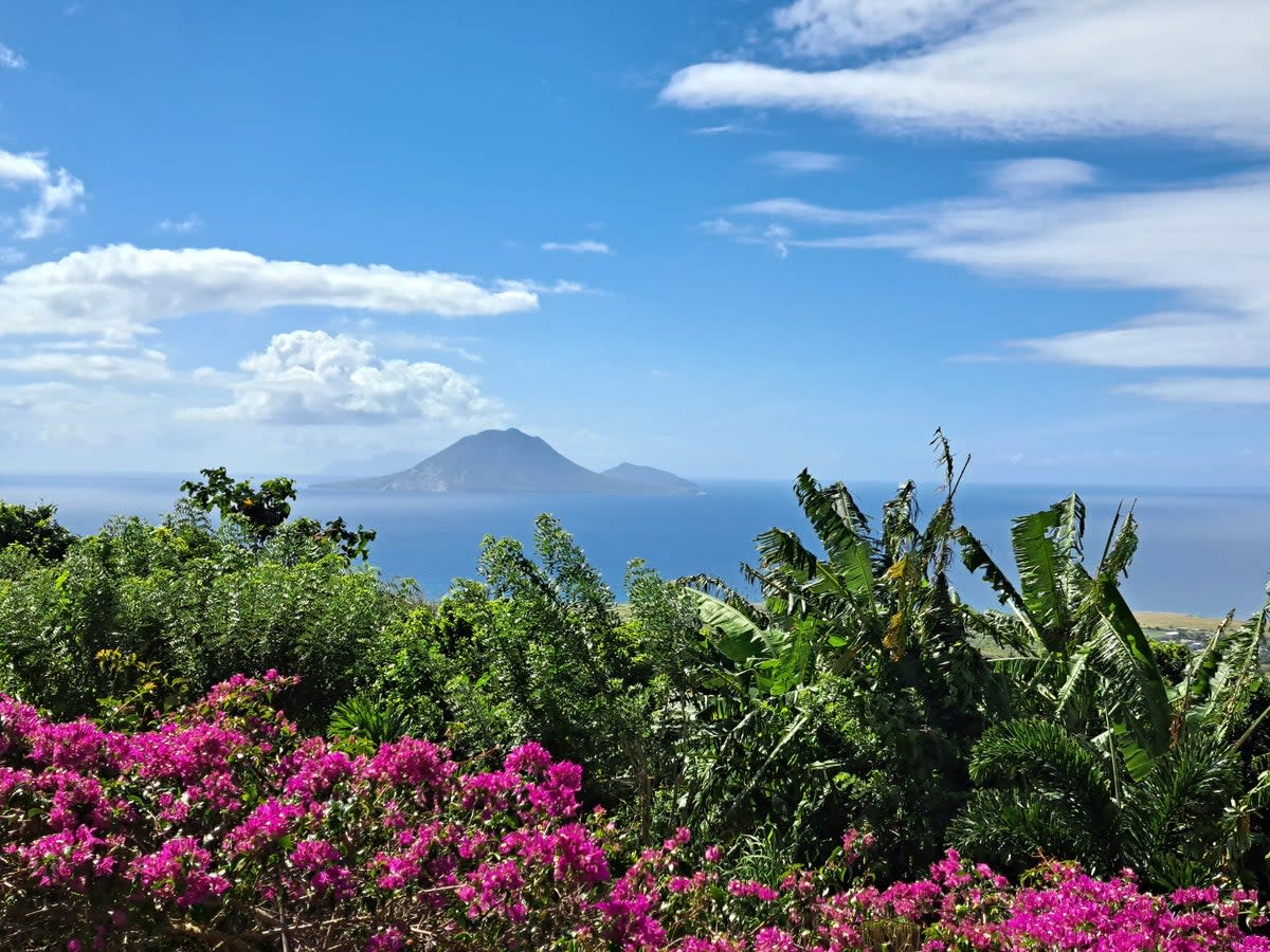 The island of Sint Eustatius, as seen from nearby St Kitts  (James Liston)