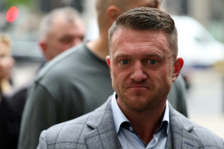 Far-right activist Tommy Robinson had been on trial for failing to comply with a dispersal order (Adrian DENNIS)