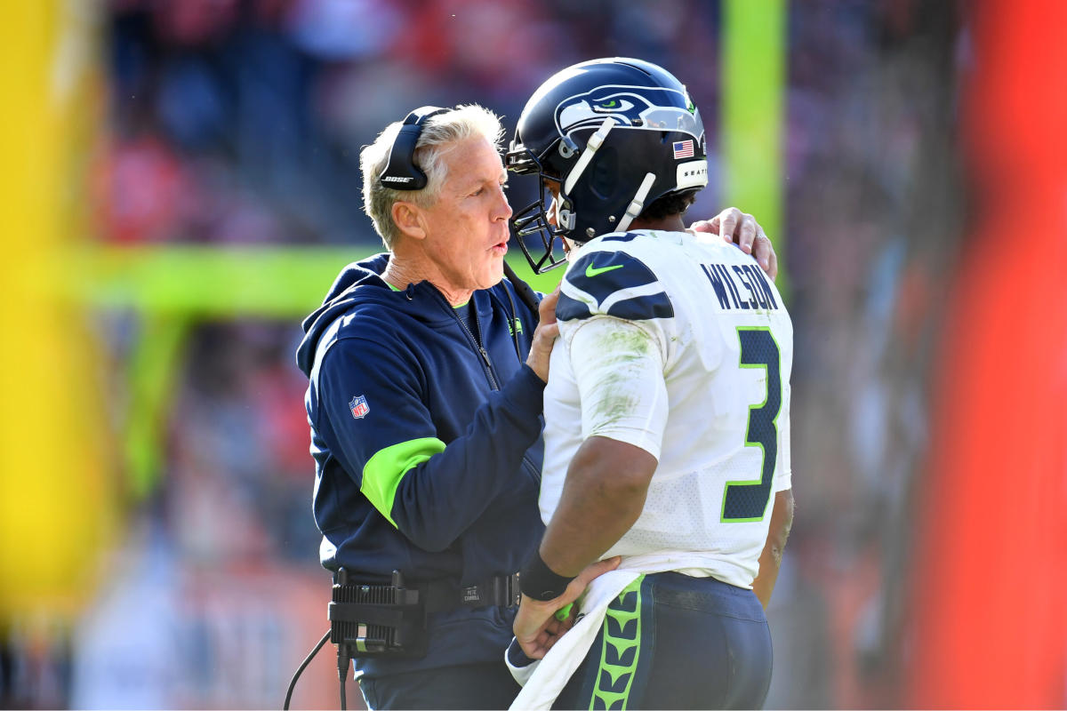 Ex-Seahawks QB Russell Wilson reacts to Pete Carroll decision