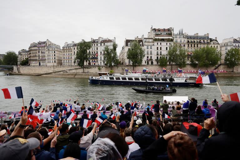 Los franceses vivaron a sus atletas en la Inauguración de los Juegos Olímpicos París 2024