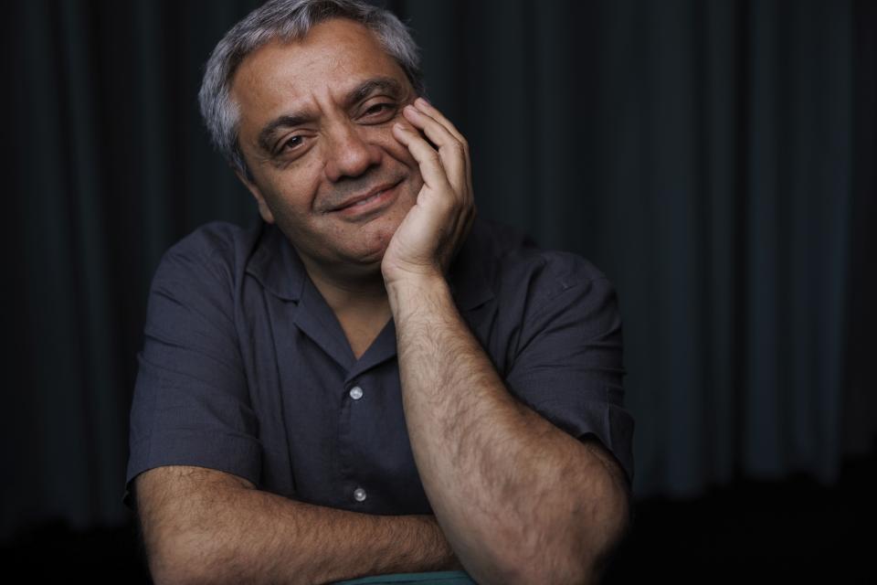 Director Mohammad Rasoulof poses for a portrait photograph for the film 'The Seed of the Sacred Fig' at the 77th international film festival, Cannes, southern France, Thursday, May 23 2024. (Photo by Vianney Le Caer/Invision/AP)