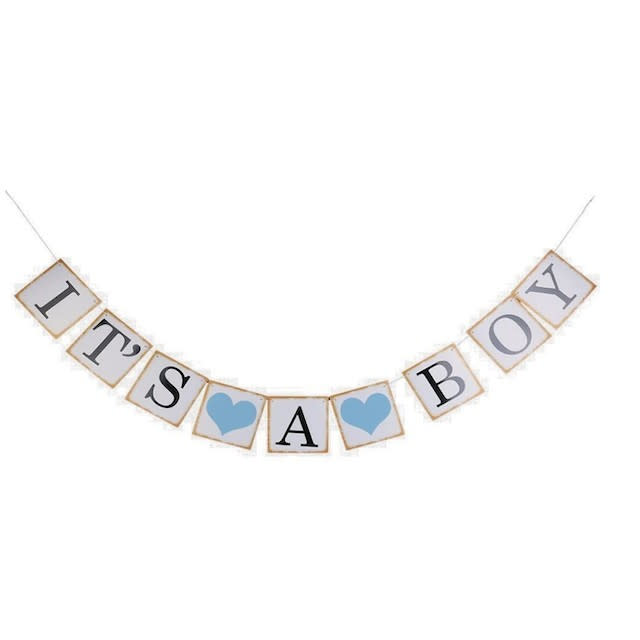 Pixnor IT IS A BOY Paper Garland