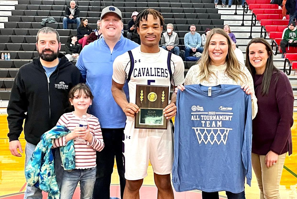 Sophomore guard Jaen Chatman of East Stroudsburg South was named Most Valuable Player at the 62nd Annual Honesdale Area Jaycees Holiday Basketball Tournament.