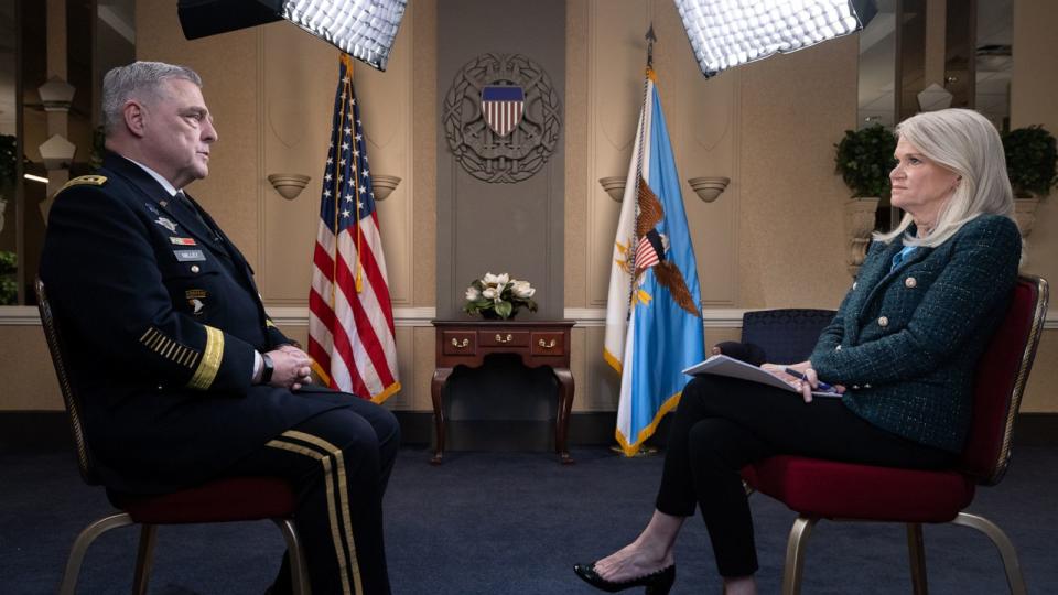 PHOTO: ABC News' Martha Raddatz speaks with General Mark Milley. (ABC News)