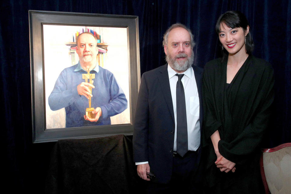 Clara Wong and Paul Giamatti  (Astrid Stawiarz / Getty Images )