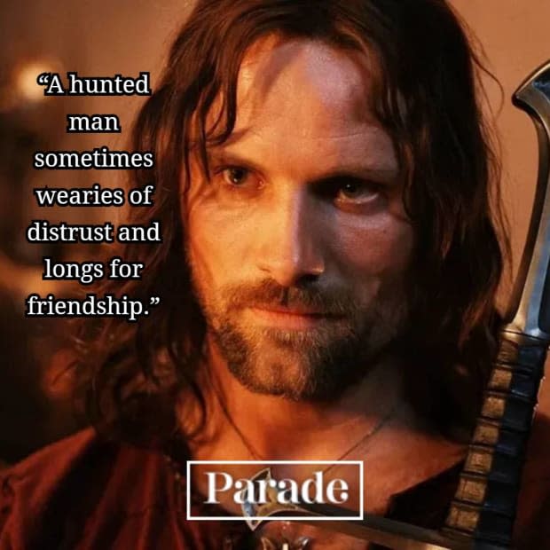 "Lord of the Rings" quote from Aragorn<p>New Line Cinema</p>