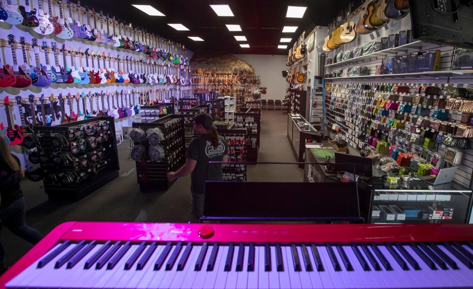 In 2018, Total Music Source relocated to larger quarters, offering guitars, ukuleles, banjos, mandolins, violins, keyboards, drums, DJ equipment, accessories and more for online and onsite sales.