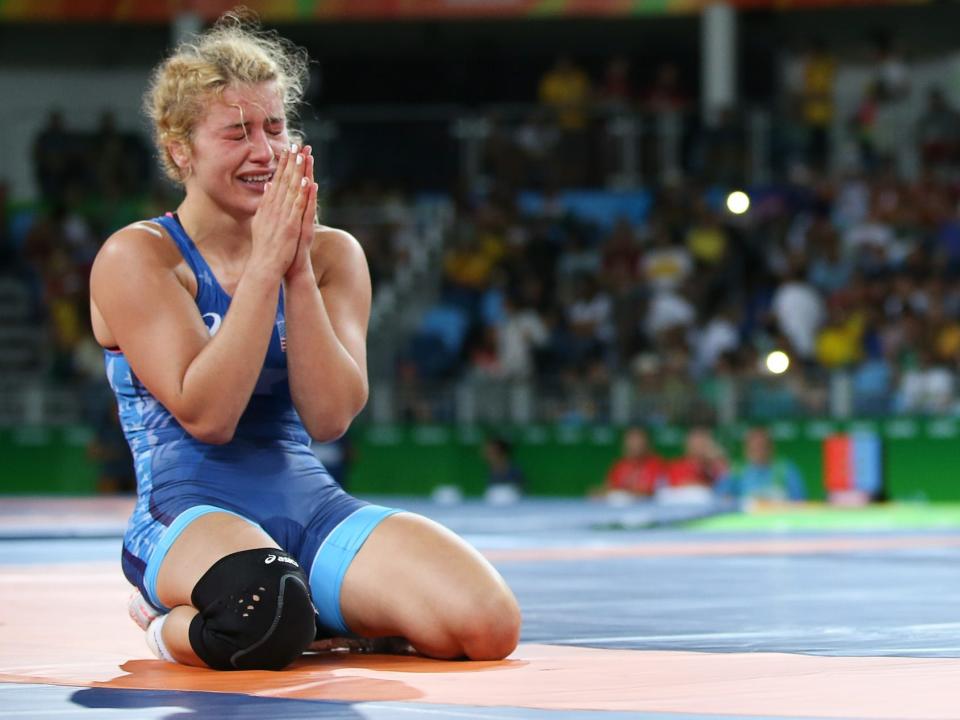 Helen Maroulis at the Rio Olympics.