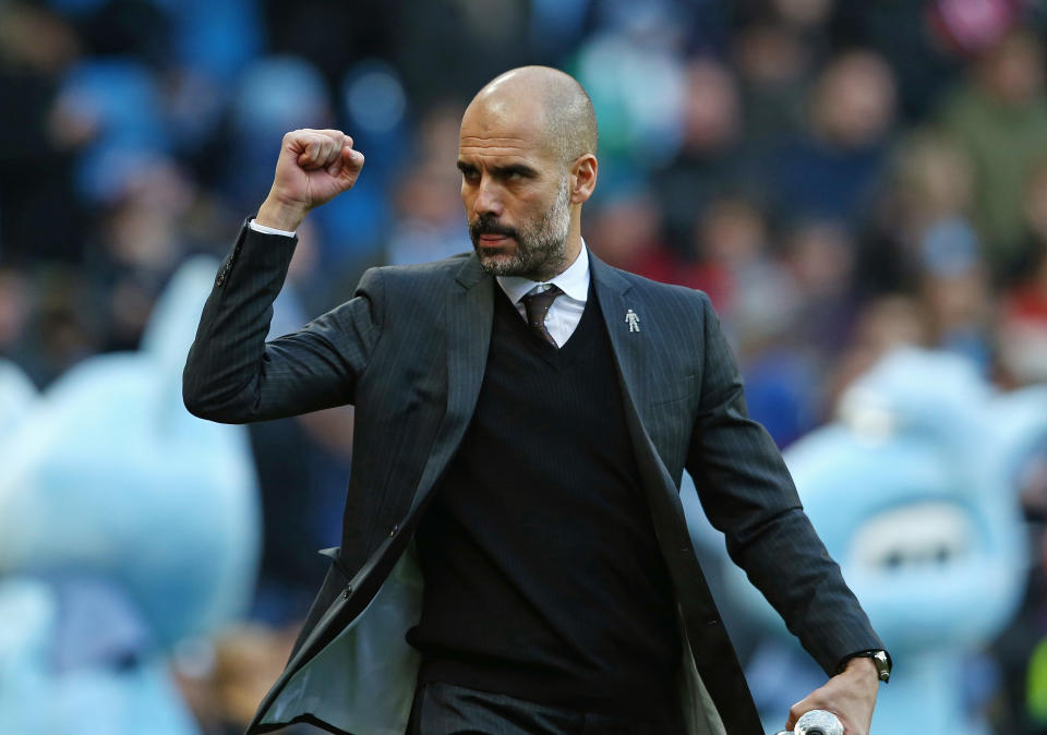 Pep Guardiola and Manchester City have shelled out incredible sums of money to buy young talents in an effort to not only win the Premier League this year, but also for years to come. (Getty)