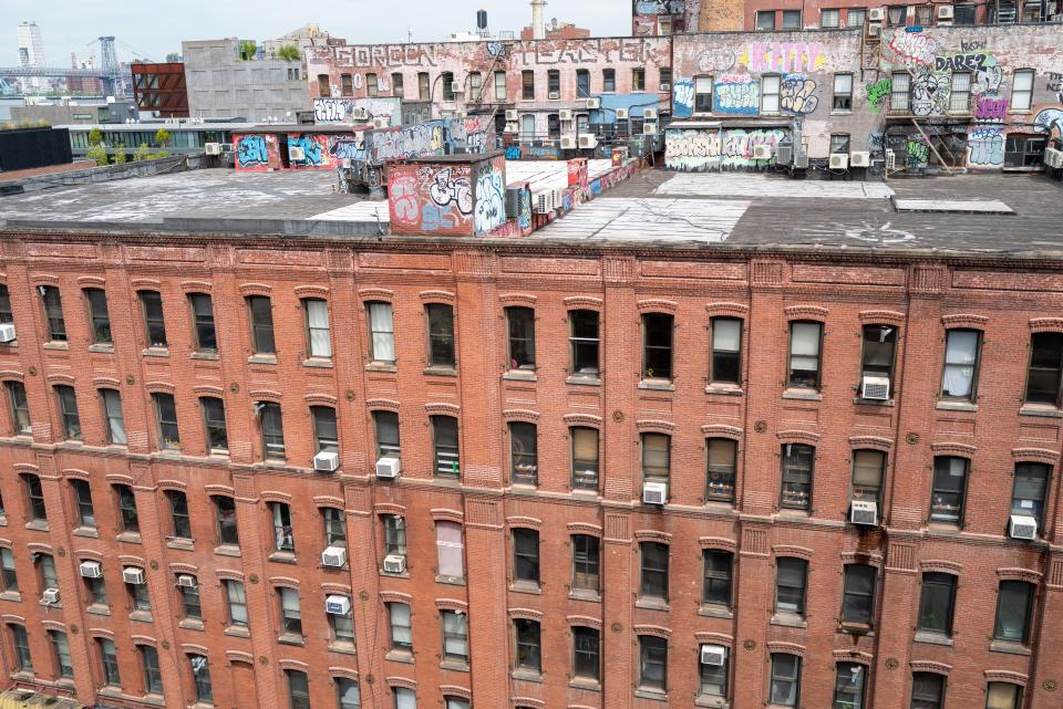 Body parts were discovered in a Brooklyn freezer earlier this week, and evidence indicates they had been there for some time, according to the NYPD. This stock photo shows a Brooklyn apartment building.