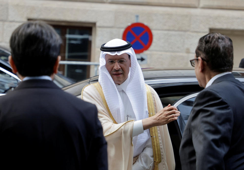 Saudi Arabia's Minister of Energy Prince Abdulaziz bin Salman Al-Saud arrives for an OPEC meeting in Vienna, Austria, June 4, 2023. REUTERS/Leonhard Foeger