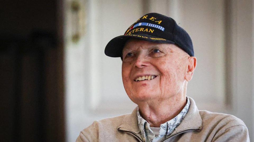 Jim Quam was a 19-year-old Marine when the guns went silent in Korea, an armistice put in place 70 years ago. He was one of 53 Korean War veterans who gathered Thursday, July 27, 2023, to share memories at the Veterans Memorial Building in San Luis Obispo on the 70th anniversary of the armistice.