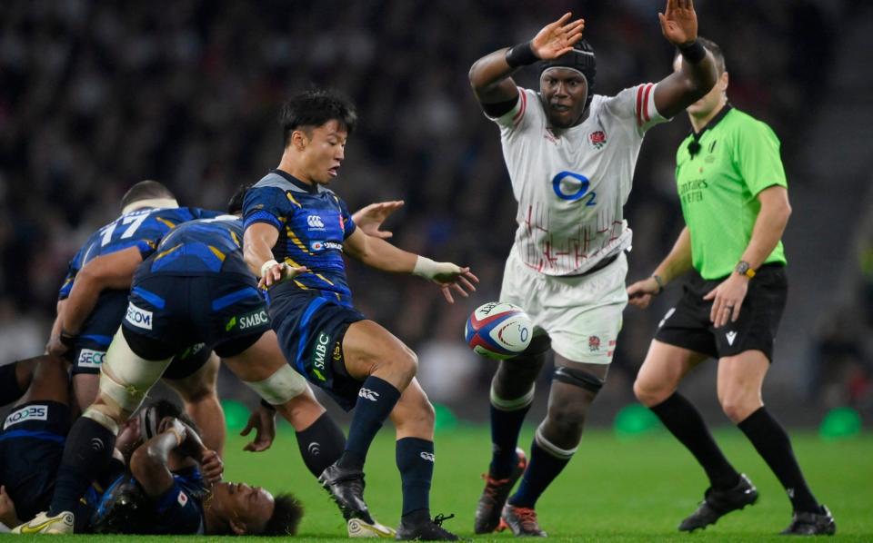 Japan's Naoto Saito and England's Maro Itoje/How Eddie Jones will try to derail England