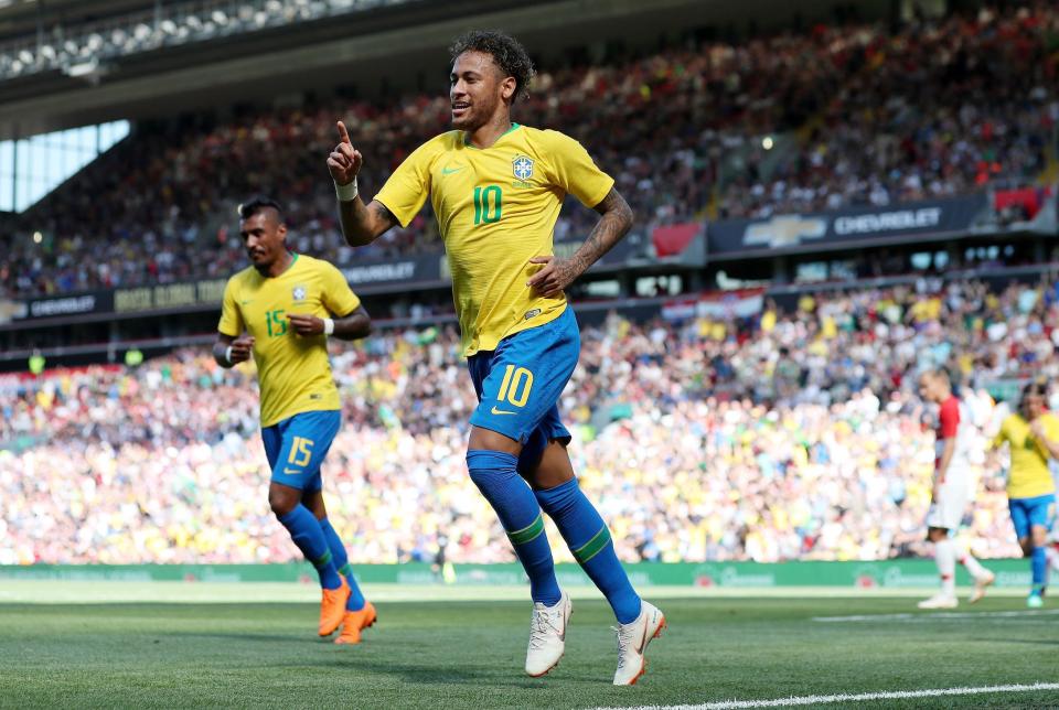 <p>Age: 26<br> Caps: 84<br> Position: Forward<br>We’re not quite talking Ronaldo 2002 levels, but Neymar may well be thinking redemption here – he was injured during Brazil’s quarter-final with Colombia four years ago, and missed the embarrassing 7-1 semi-final defeat to Germany. </p>