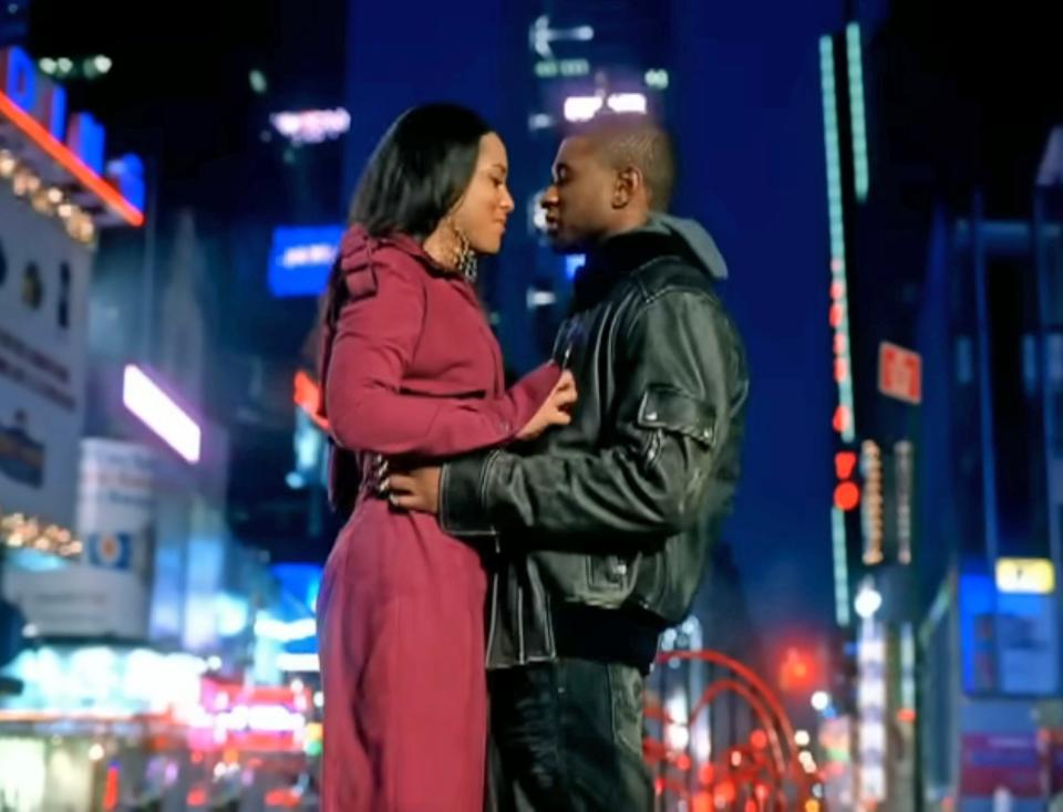 usher alicia keys my boo music video