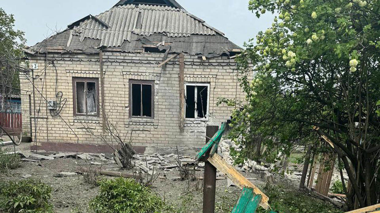 Aftermath of Russian strikes on Donetsk Oblast. Photo: Vadym Filashkin on Telegram