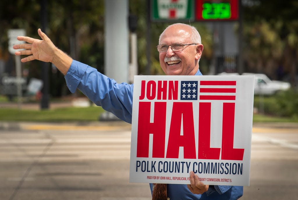 John Hall, who served eight years on the Polk County Commission before losing a re-election bid in 2020, has filed to run again for his old seat. That seat will be vacated by Neil Combee, who plans to run for Polk County Property Appraiser.
