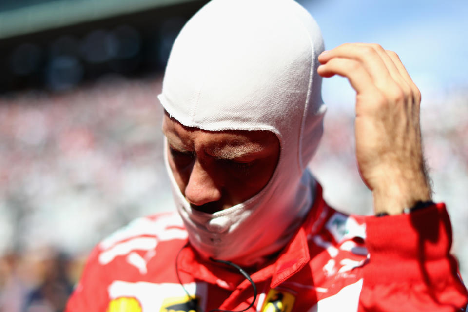 Sebastian Vettel quit after four laps in Suzuka