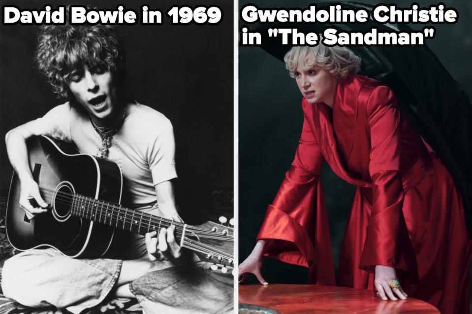 Bowie and Gwendoline Christie
