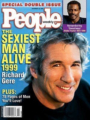 Richard Gere, 1999: Does Richard Gere ever age? Gere is the only celebrity to have graced the cover alone and as part of a couple. In 1993, People decided to shake things up and crowned Gere and supermodel Cindy Crawford as the “Sexiest Couple” – and although they divorced years later, that coveted couple spot has never been captured again. In 1999, he snagged the cover himself, just like he snagged Julia Roberts in “Pretty Women.” The two rekindled their on screen love affair in the 1999 flick, “Runway Bride” –this was a hot year for Richard Gere. 