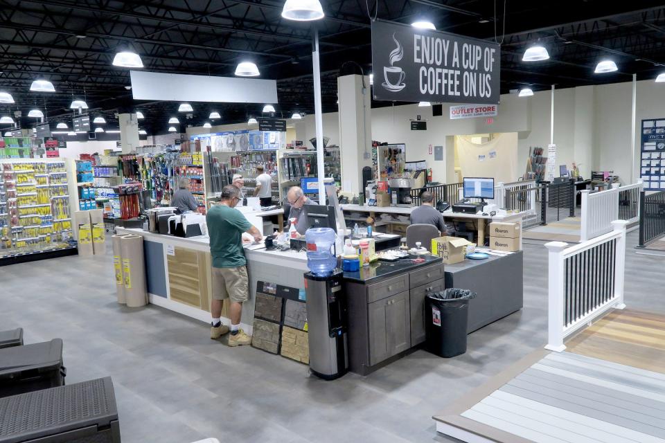 A service counter inside Millhurst Mills in Manalapan Wednesday, August 31, 2022.  The nearly century-old, family-owned business is a supplier of building materials, household tools, garden supplies, home decor, design services, and more.