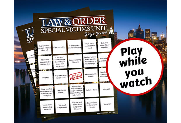 Law & Order: SVU Bingo