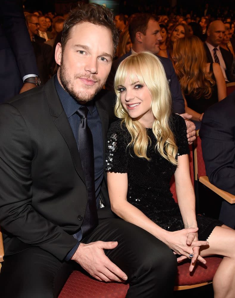 Chris Pratt and Anna Faris in January 2015