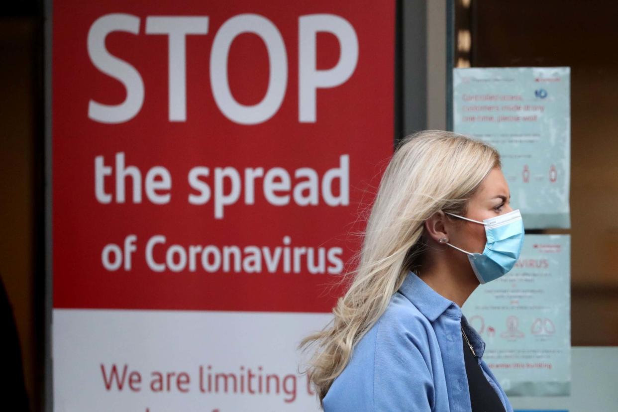 The report warned that nearly 100,000 people a day were being infected with coronavirus: PA