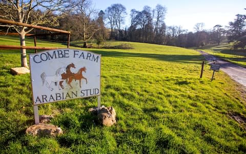 Combe Farm sign - Credit: SWNS
