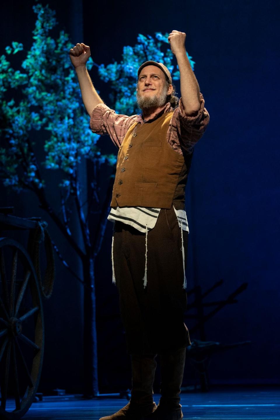 Yehezkel Lazarov Tevye performs in the North American tour of "Fiddler on The Roof."