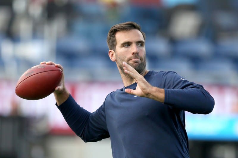 Veteran quarterback Joe Flacco, who signed Nov. 20 with the Cleveland Browns, is a Top 14 fantasy football option. File Photo by Aaron Josefczyk/UPI