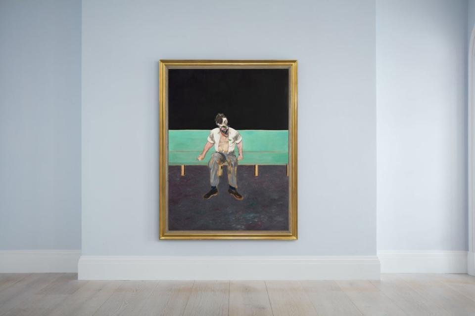 Sotheby’s said the painting has set a series of auction records (The Estate of Francis Bacon/DACSArtimage 2021/PA) (PA Media)