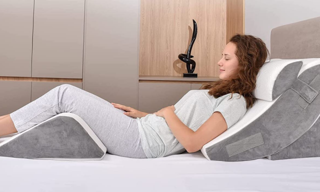 Foam Wedge Pillow for Back Pain and Body Positioning (3 in 1)