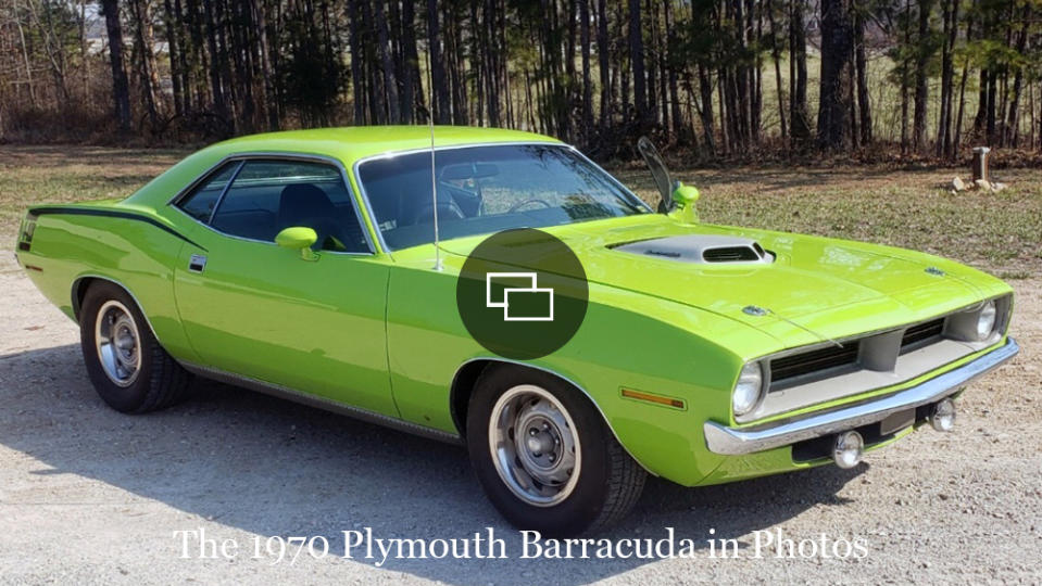 A 1970 Plymouth Barracuda.