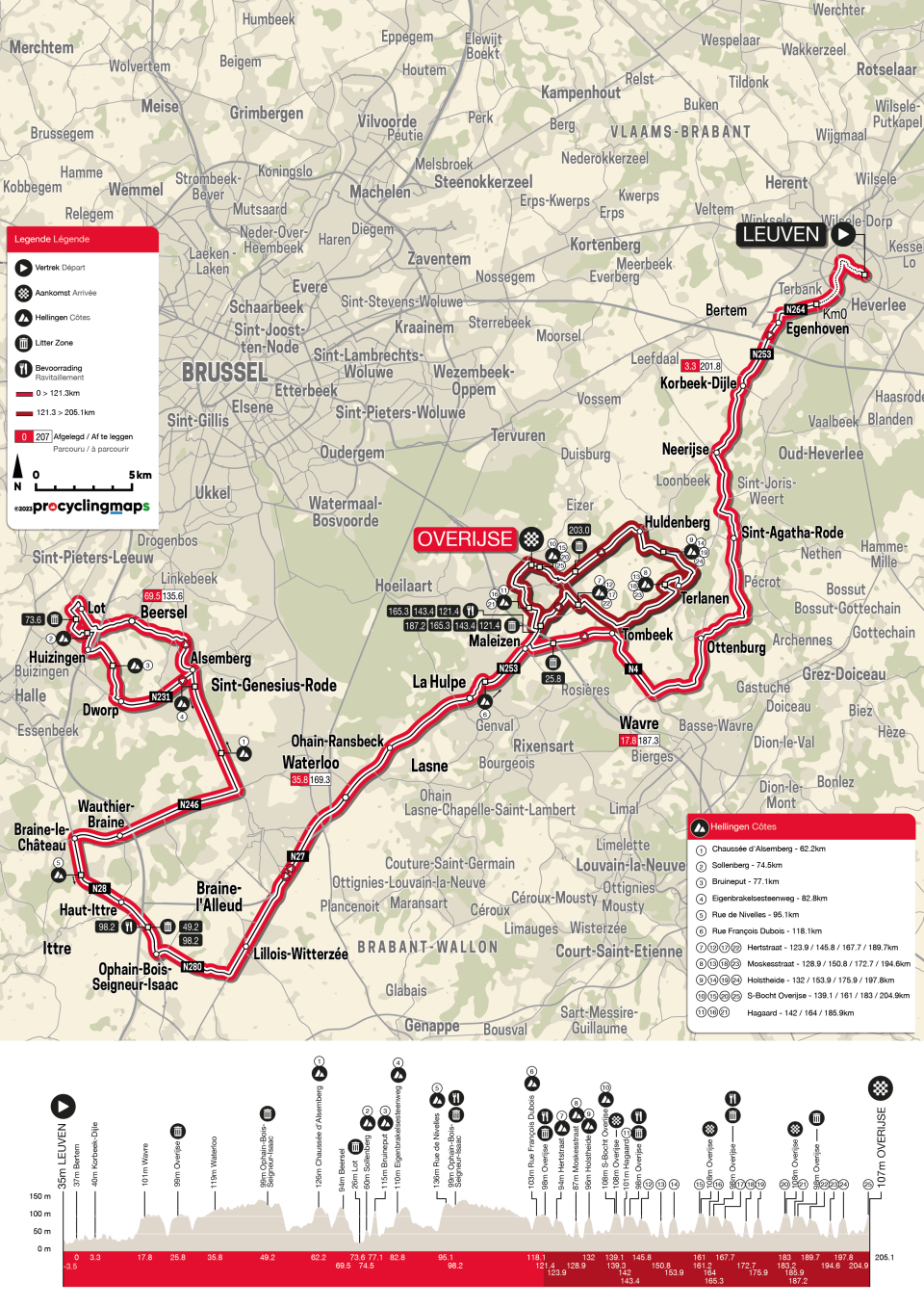 Brabantse Pijl 2023 map