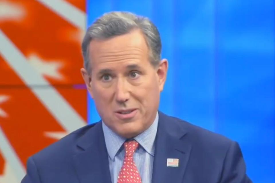 Rick Santorum appeared on Newsmax on Tuesday (Screenshot / Newsmax)