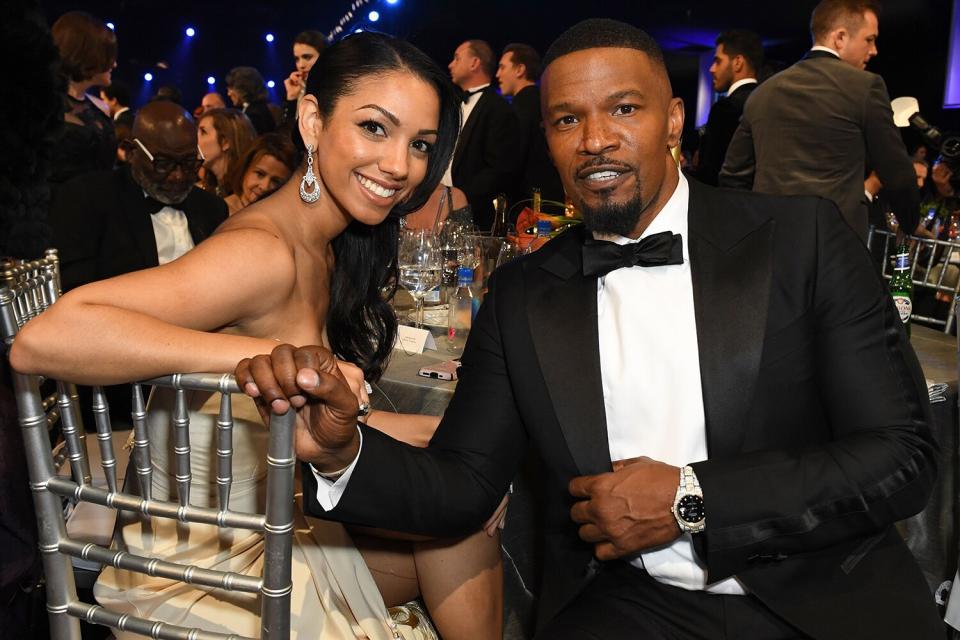 Corinne and Jamie Foxx