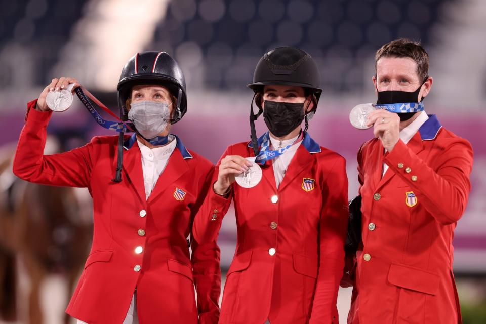 Laura Kraut, Jessica Springsteen and McLain Ward